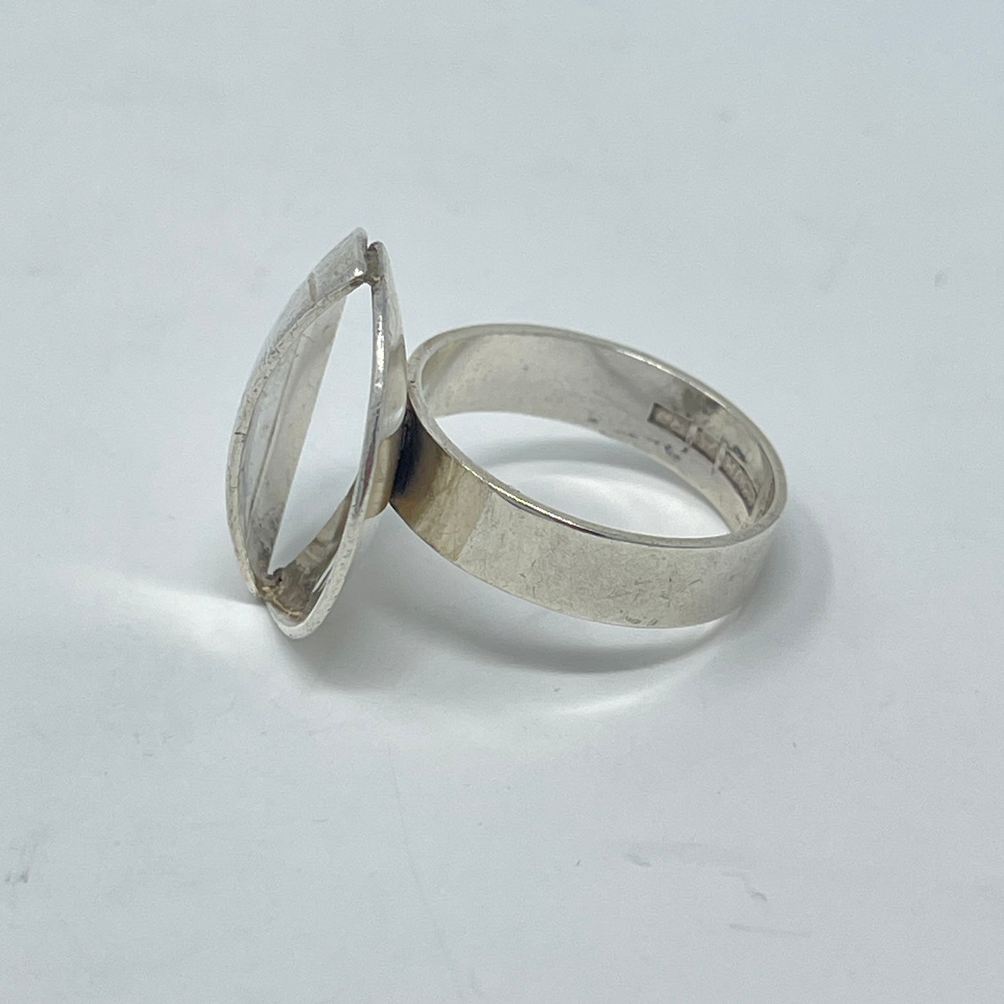 Estate Salovaara Ring with Two Half Rounds