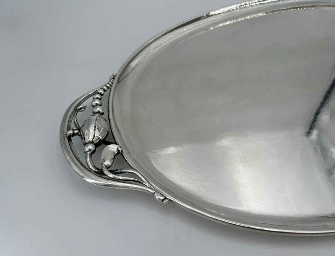 Georg Jensen Sterling Silver Large Serving Tray No 2F