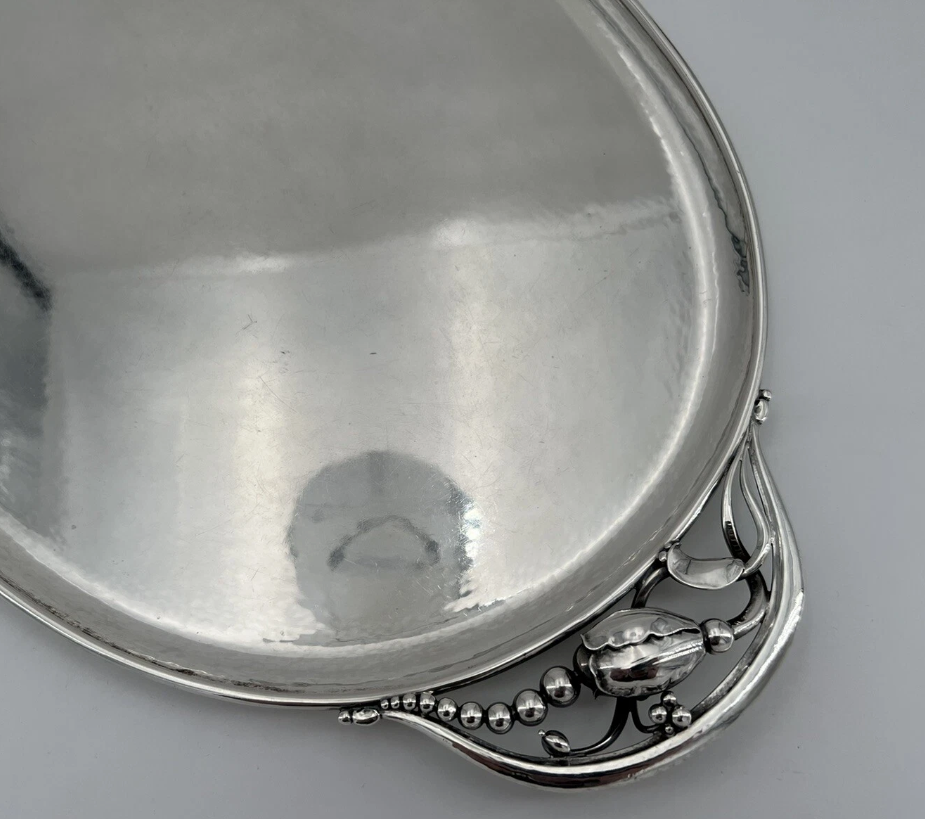 Georg Jensen Sterling Silver Large Serving Tray No 2F
