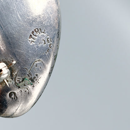 Estate Sterling Silver MCM Oyster Brooch by Sigi Pineda