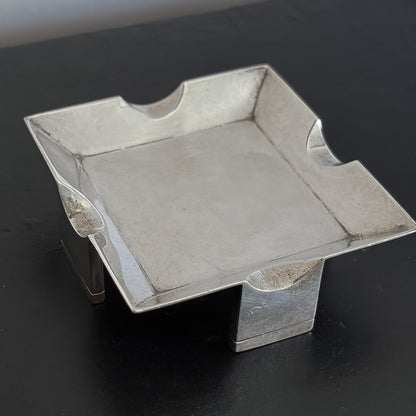 Estate Sterling Silver Square Ash Tray by William Spratling