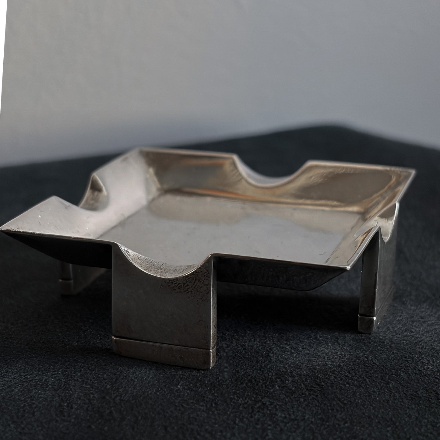 Estate Sterling Silver Square Ash Tray by William Spratling