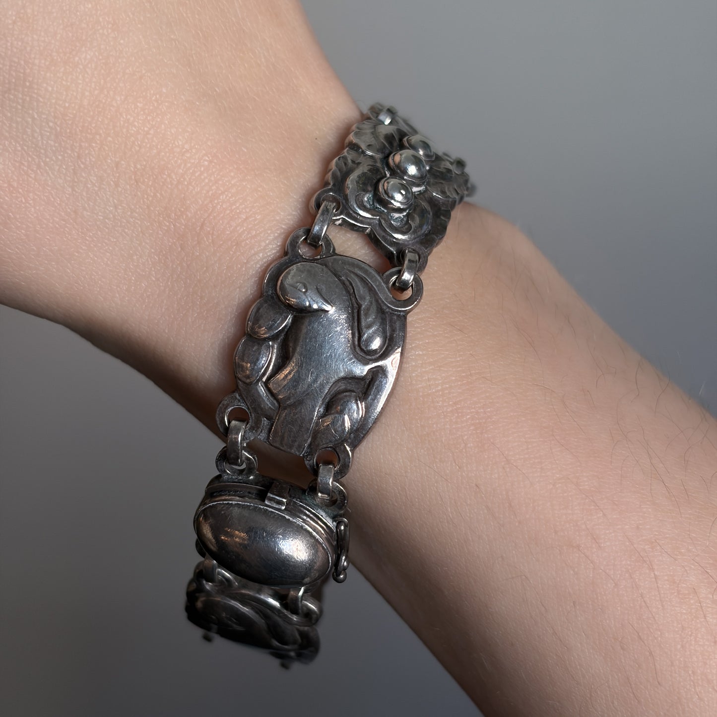 Georg Jensen Sterling "Dove" Bracelet by Kristian Møhl-Hansen Design No. 24