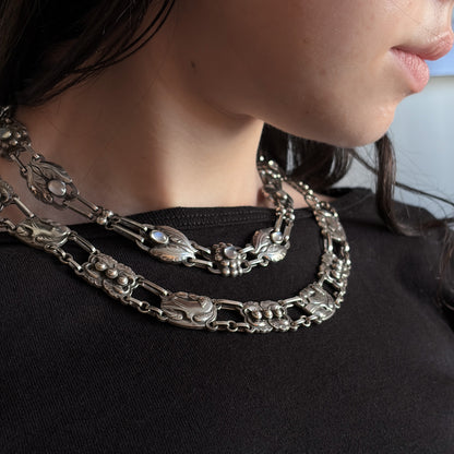 Estate Georg Jensen Sterling Silver Dove Necklace by Kristian Møhl-Hansen No. 16