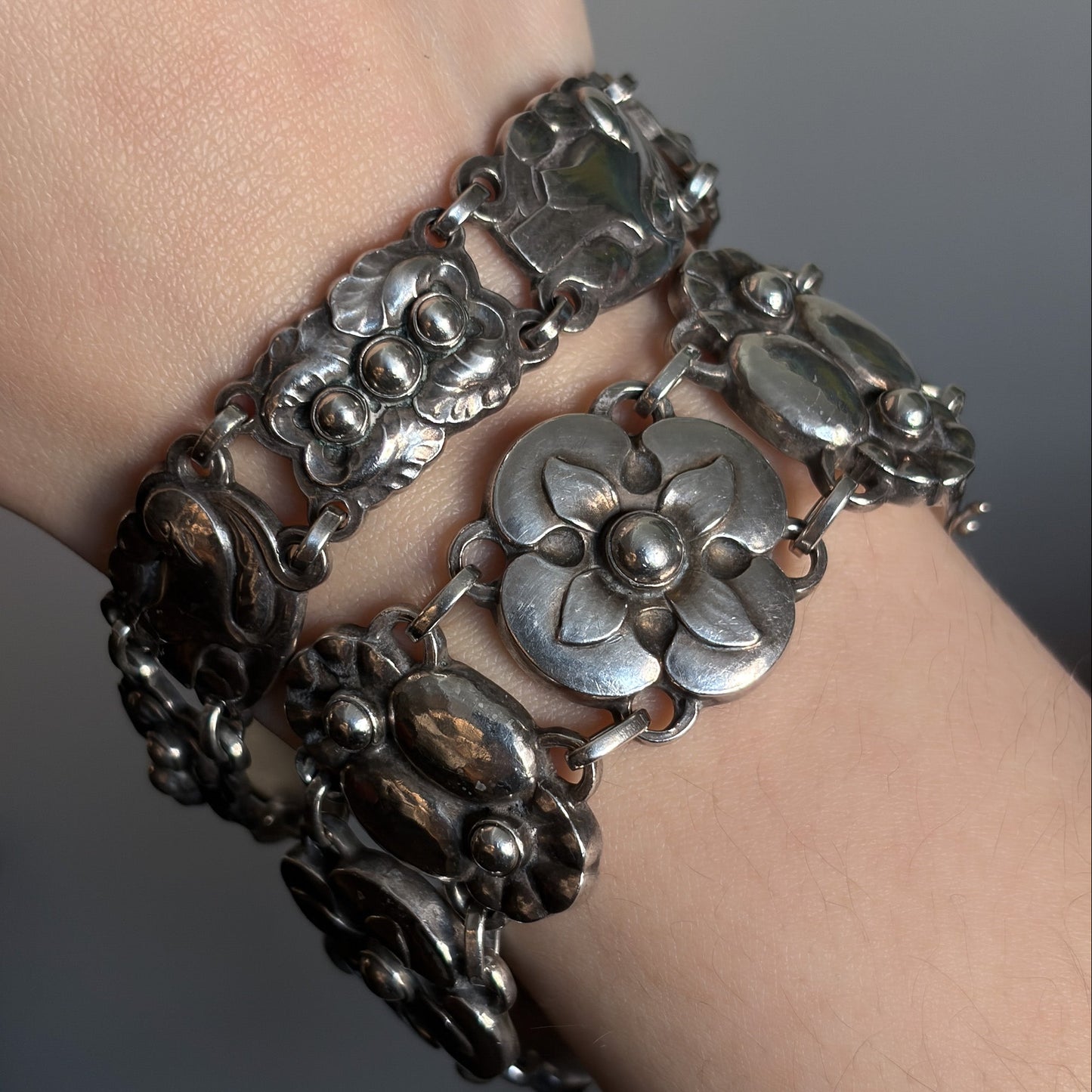 Georg Jensen Sterling "Dove" Bracelet by Kristian Møhl-Hansen Design No. 24