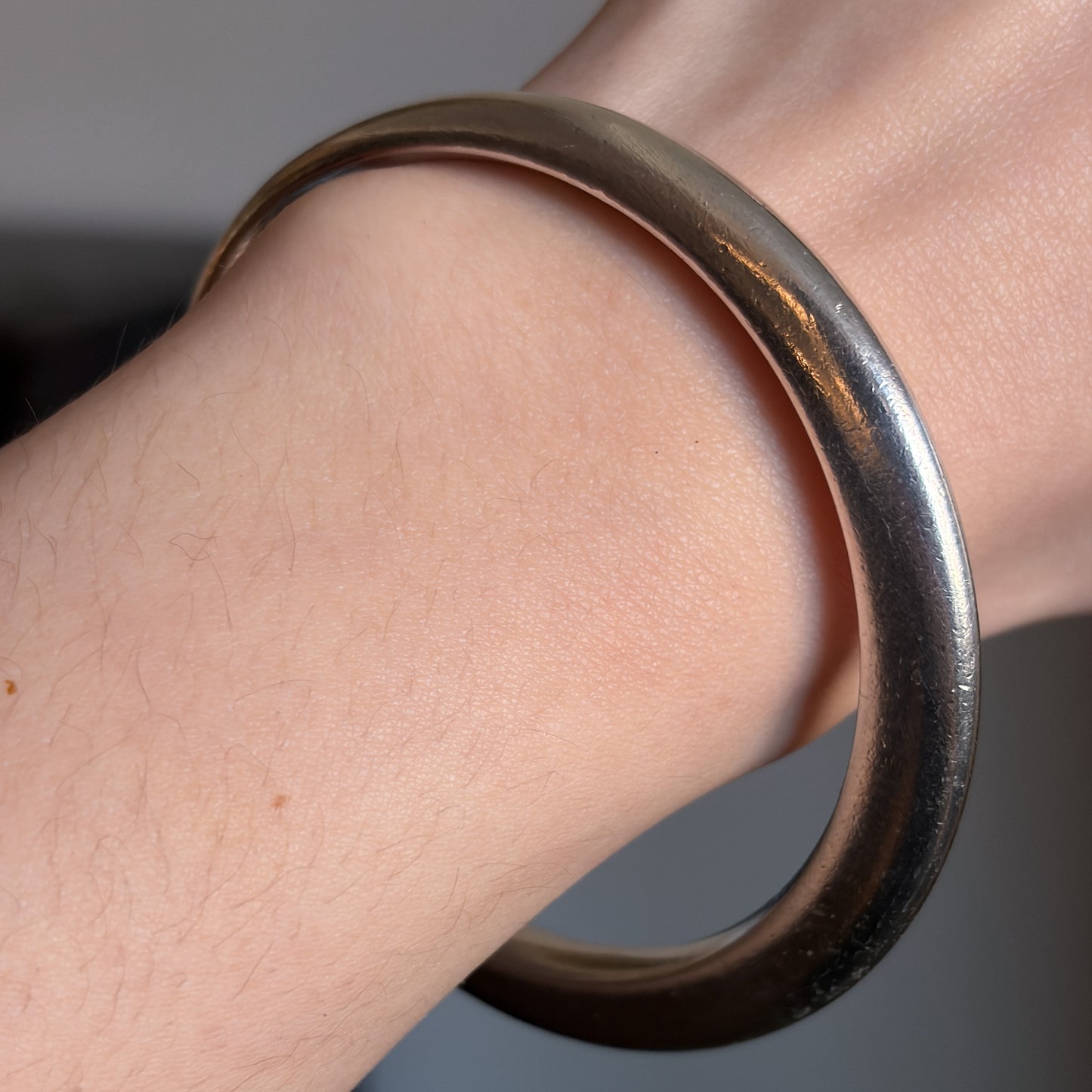 Estate Sterling Silver Georg Jensen Bangle by Nanna Ditzel No 168