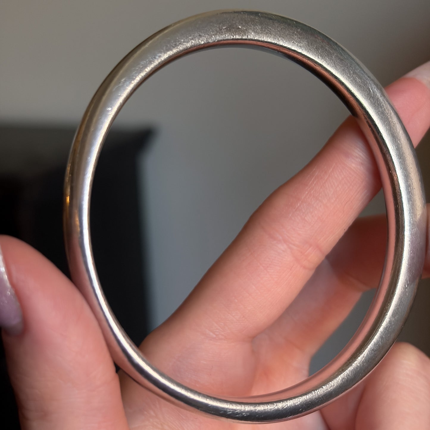 Estate Sterling Silver Georg Jensen Bangle by Nanna Ditzel No 168