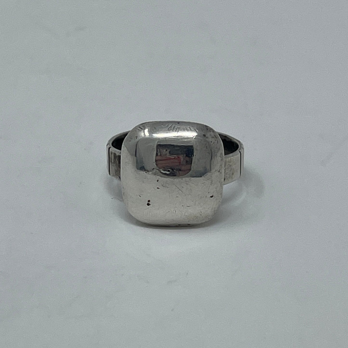 Estate William Spratling 980 Silver Square Pillow Ring