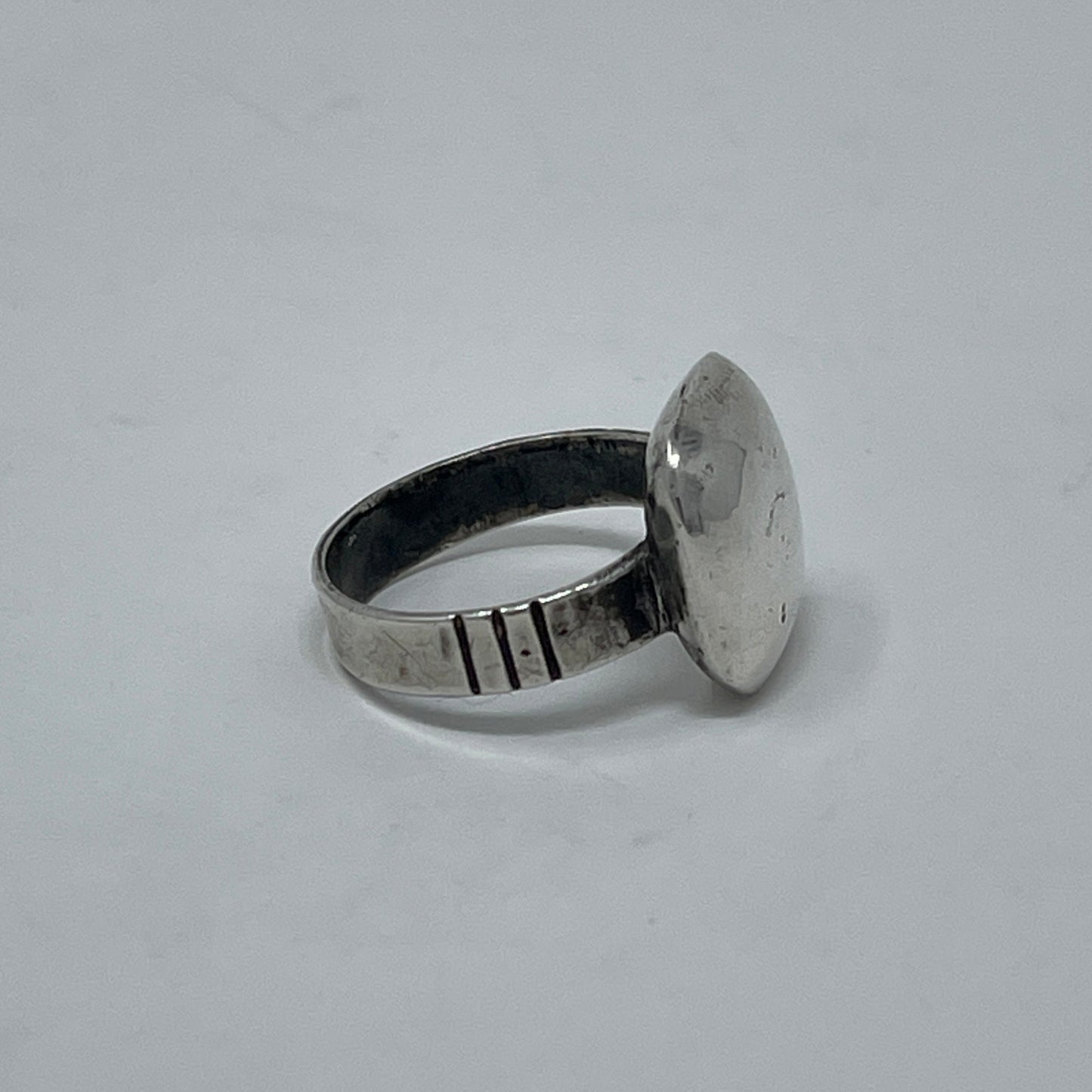 Estate William Spratling 980 Silver Square Pillow Ring