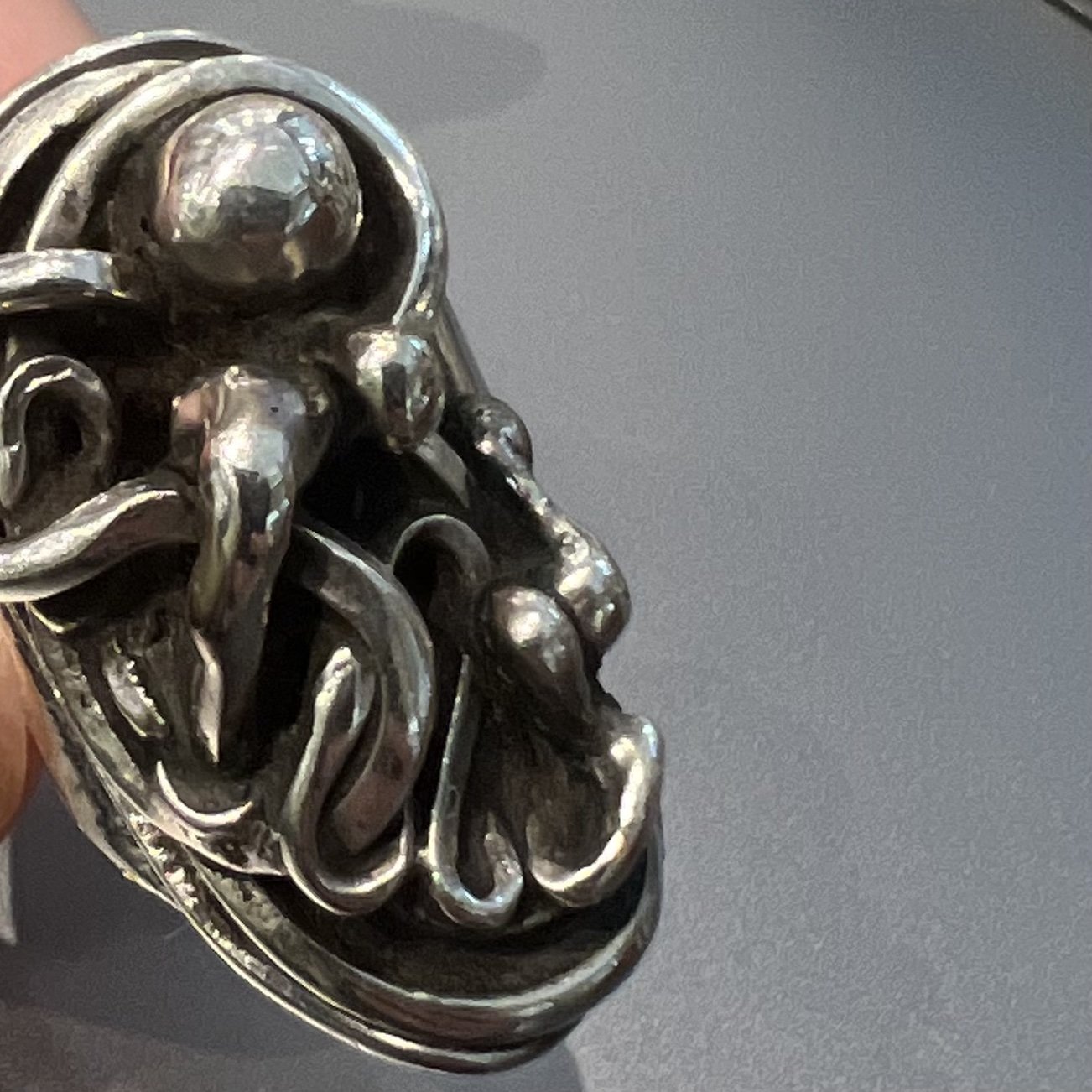 One of a Kind Sterling Silver Brutalist Ring by Rebajes