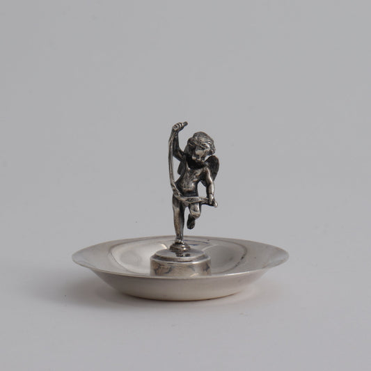 Estate Tiffany & Co. Sterling Silver Ring Dish with "Puti"