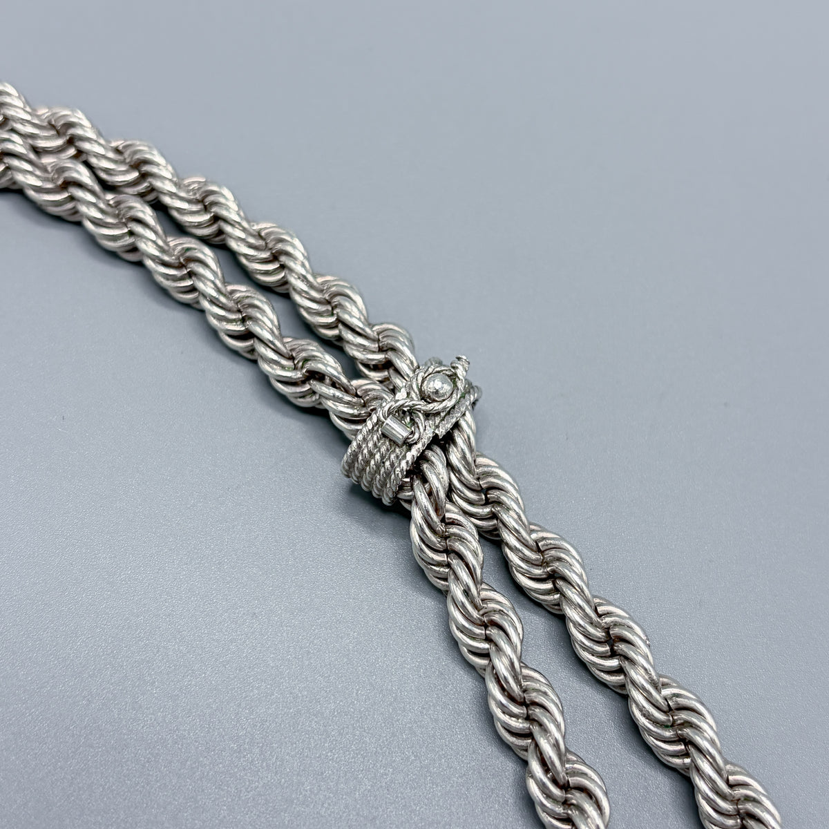 Estate Sterling Silver Tassel Necklace