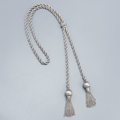 Estate Sterling Silver Tassel Necklace