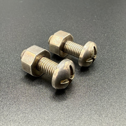 Estate Tiffany & Co. Sterling Silver Nut and Bolt Cufflinks