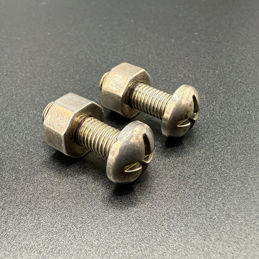 Estate Tiffany & Co. Sterling Silver Nut and Bolt Cufflinks