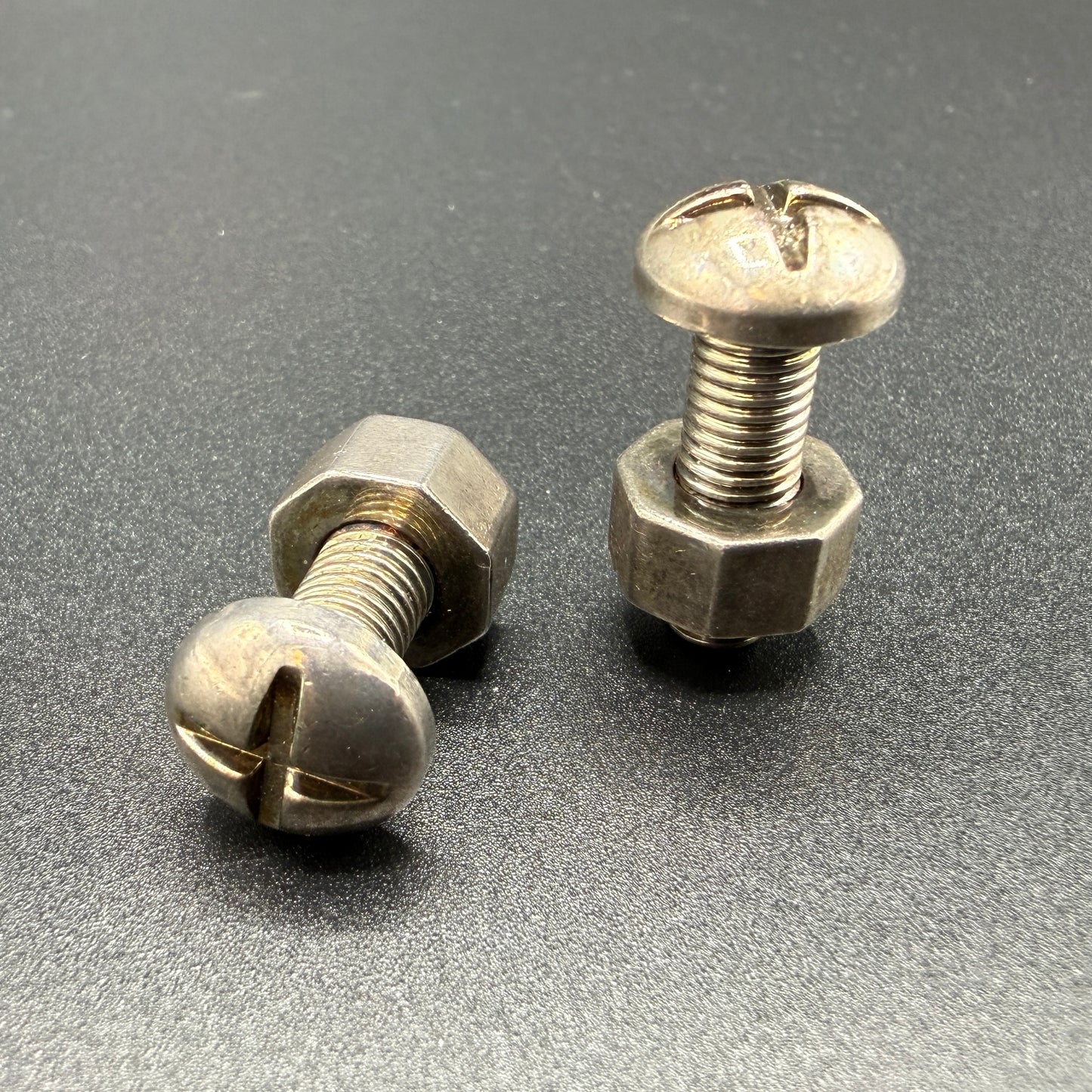 Estate Tiffany & Co. Sterling Silver Nut and Bolt Cufflinks