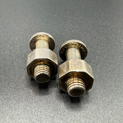 Estate Tiffany & Co. Sterling Silver Nut and Bolt Cufflinks