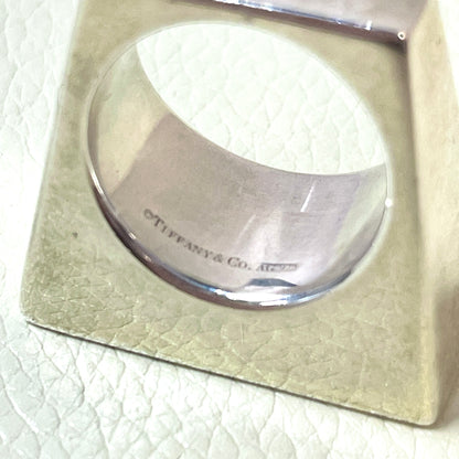 Estate Sterling Silver Tiffany & Co Rectangle Statement Ring