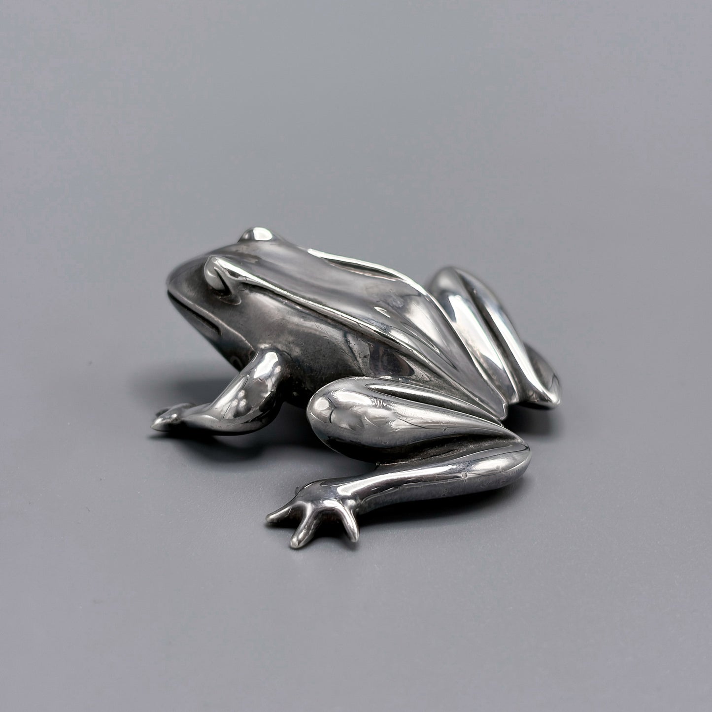 Estate Sterling Silver Miniature Statuette Tree Frog by Tiffany & Co.