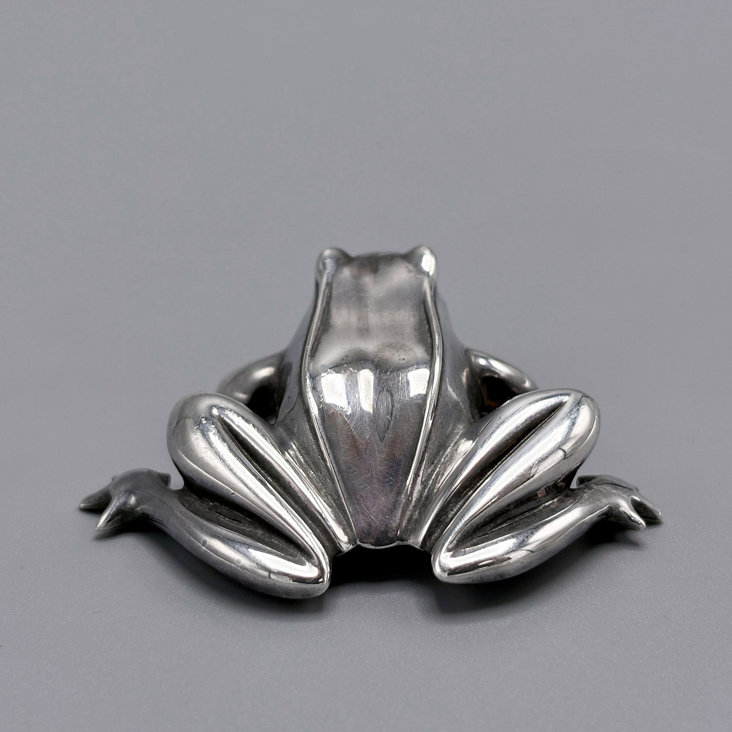 Estate Sterling Silver Miniature Statuette Tree Frog by Tiffany & Co.