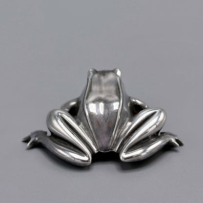 Estate Sterling Silver Miniature Statuette Tree Frog by Tiffany & Co.