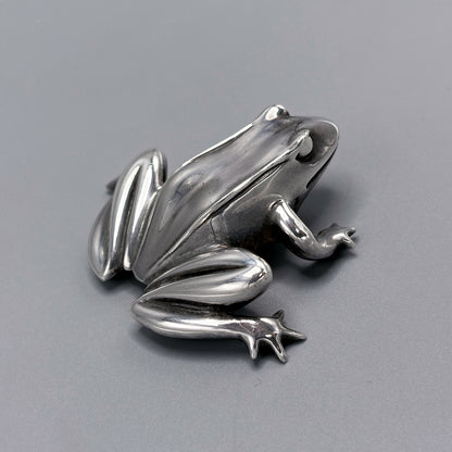 Estate Sterling Silver Miniature Statuette Tree Frog by Tiffany & Co.