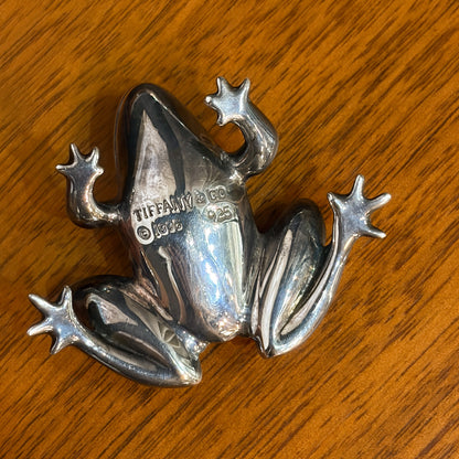 Estate Sterling Silver Miniature Statuette Tree Frog by Tiffany & Co.