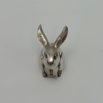 Estate Sterling Silver Miniature Statuette Hare by Tiffany & Co.  - Original Box & Pouch