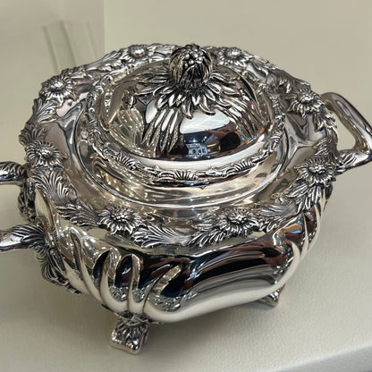 Tiffany Chrysanthemum Three Piece Tea Set