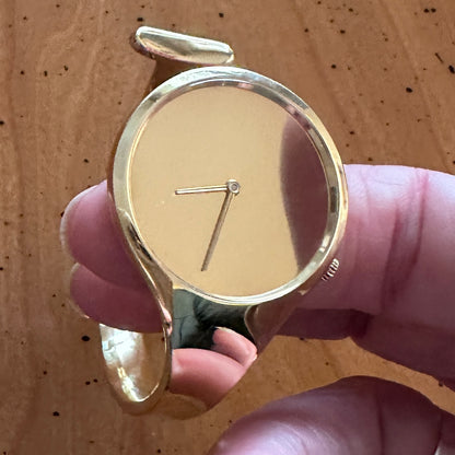 Estate Georg Jensen 18K Gold "Vivianna" Watch by Vivianna Torun No 1026