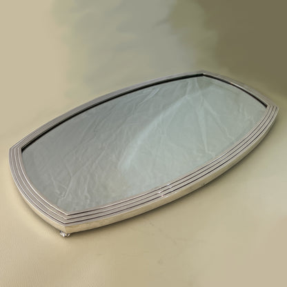 Estate Roux-Marquiand Silver Plated Mirrored Tray