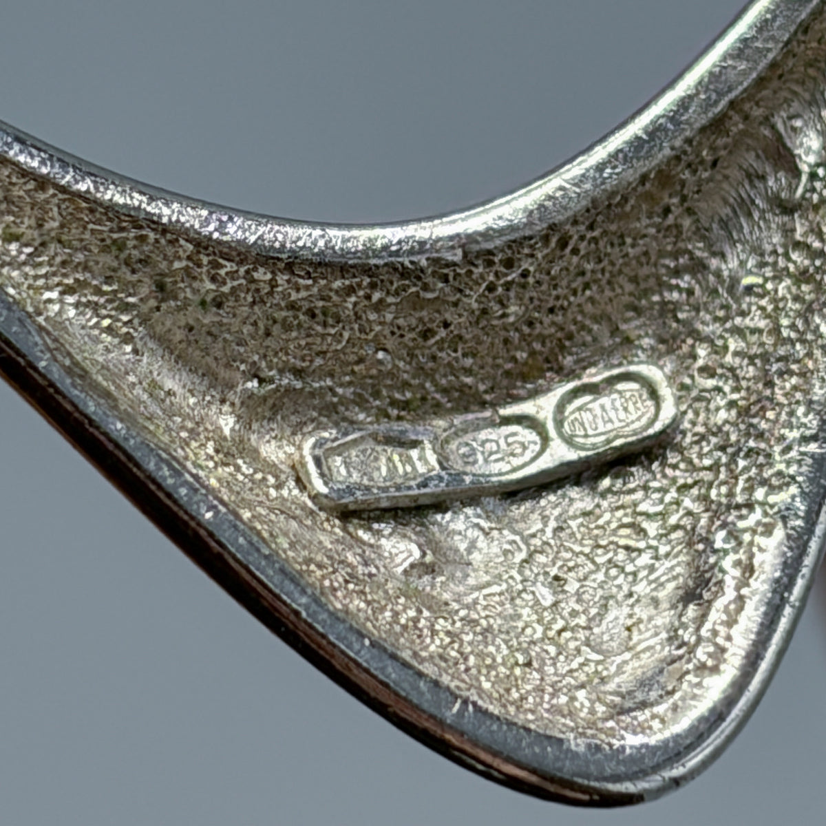 Estate 800 Silver Modernist Italian Bracelet by Unoaerre