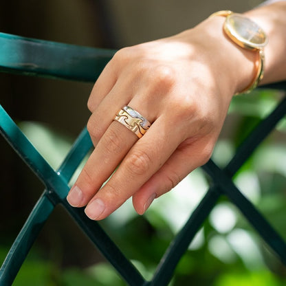 Estate Georg Jensen 18K Gold Fusion Ring by Nina Koppel