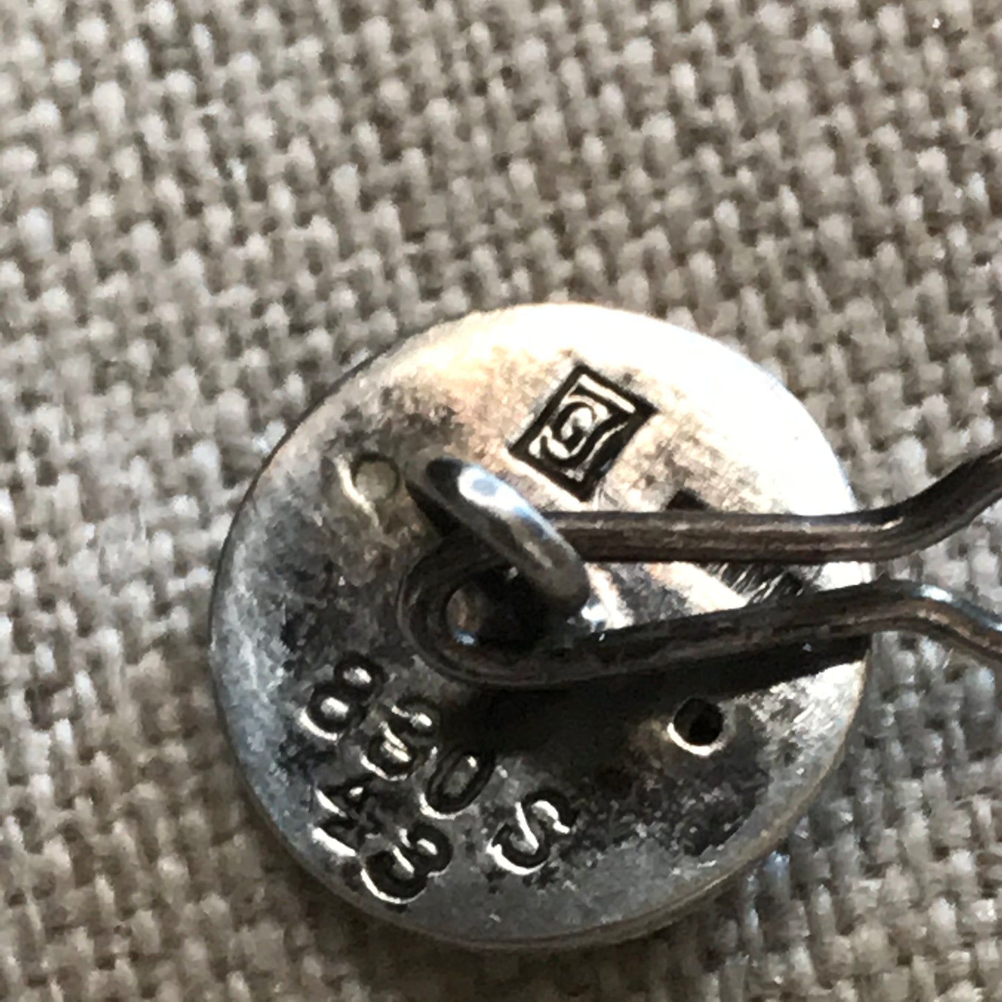 Georg Jensen 830 Silver Shirt Button