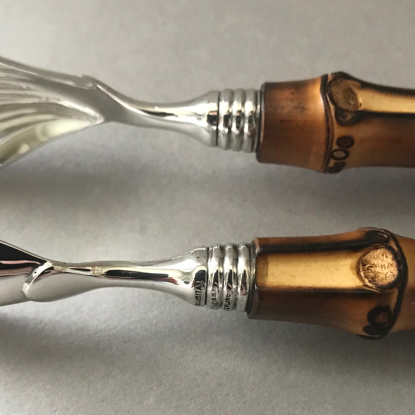 Buccellati Sterling Silver Cutlery Pattern "Tahiti" Ice Tongs