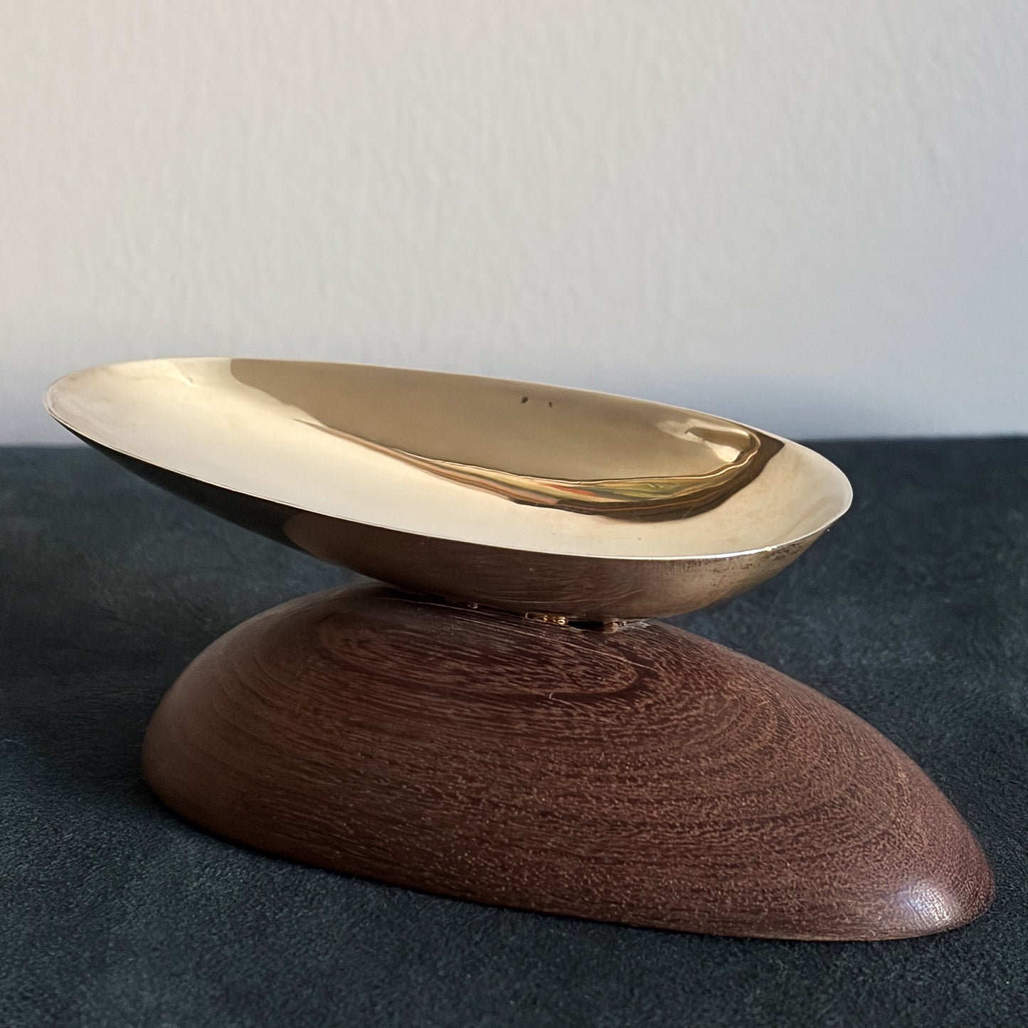 Estate Sterling Silver and Ebony Oval Ash Tray/Dish by William Spratling