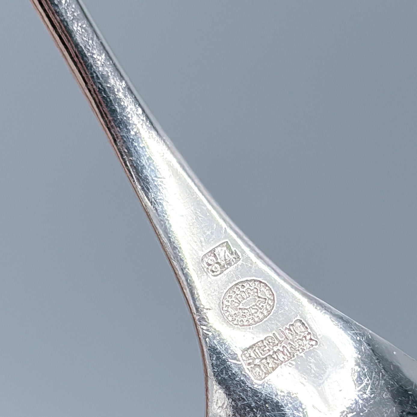 Estate Georg Jensen Sterling Silver "Blossom" Small Mocha Spoon no 84