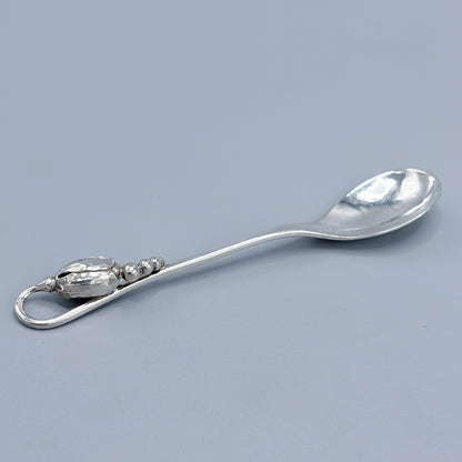 Estate Georg Jensen Sterling Silver "Blossom" Small Mocha Spoon no 84