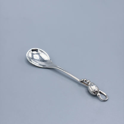 Estate Georg Jensen Sterling Silver "Blossom" Small Mocha Spoon no 84