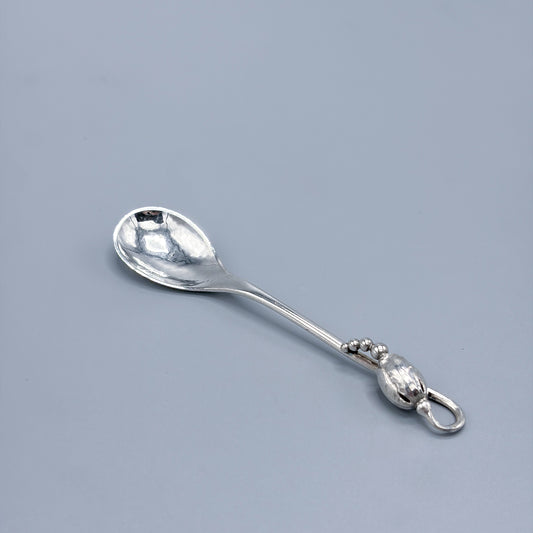 Estate Georg Jensen Sterling Silver "Blossom" Small Mocha Spoon no 84