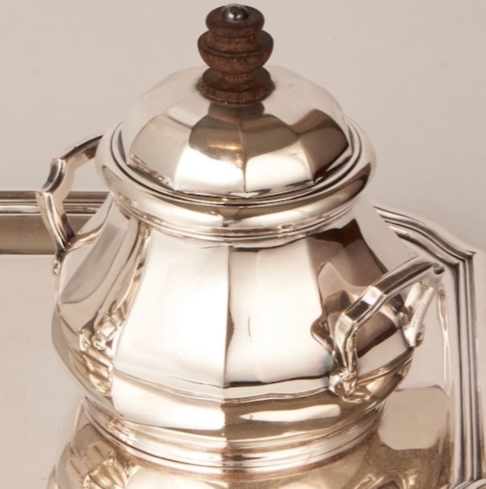 Estate Puiforcat Sterling Silver 3 Piece Cream & Sugar Set