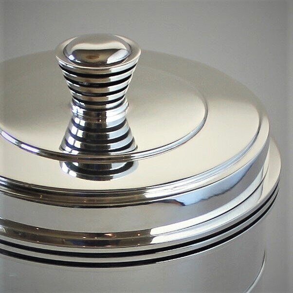 Georg Jensen Sterling Silver Very Rare Tobacco Jar, No.796 by Jorgen Jensen