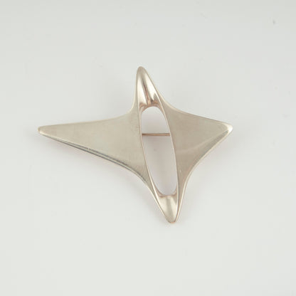 Estate Georg Jensen Sterling Amorphic Brooch by Henning Koppel, Design 339