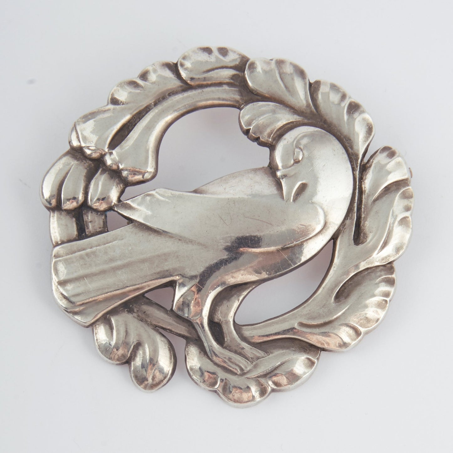 Georg Jensen Sterling Silver Dove Brooch Design No. 70