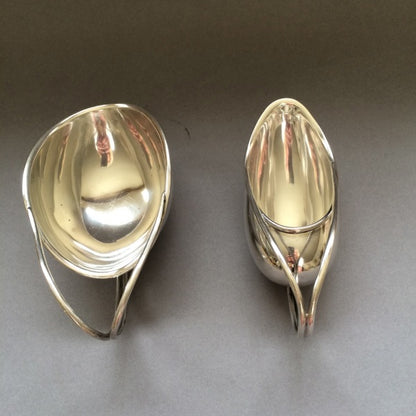 Rare Hingelberg Sterling Silver Creamer & Sugar