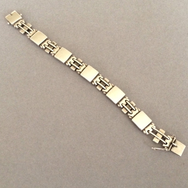 Georg Jensen Sterling Silver Art Deco Bracelet No. 48 by Oscar Gundlach-Pedersen