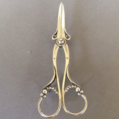 Estate Georg Jensen Sterling Silver Ornamental Grape Shears No. 171