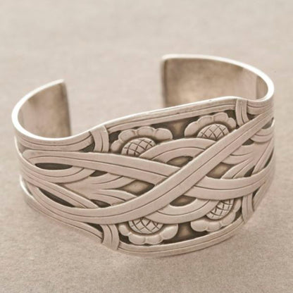 Georg Jensen Sterling Silver Cuff No. 55 by Harald Nielsen