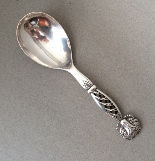 Georg Jensen Ornamental Serving Spoon Extra Large No. 83