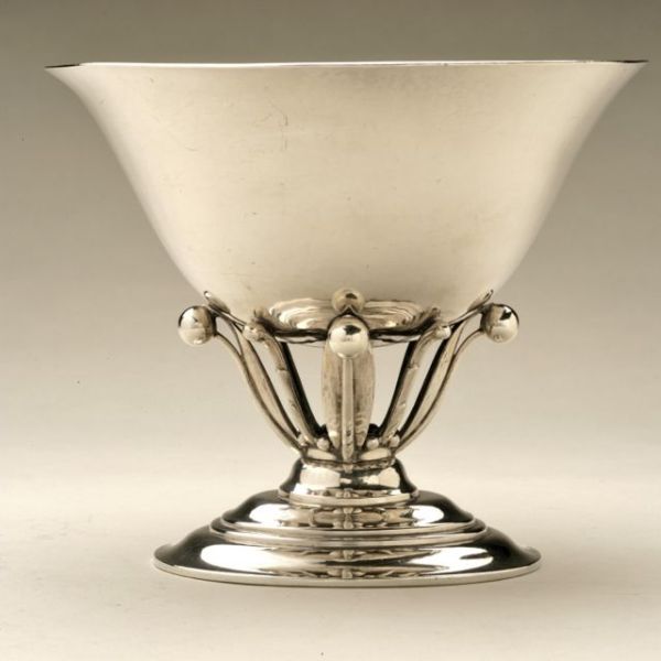 Georg Jensen Sterling Silver Oval Footed Bowl No. 6